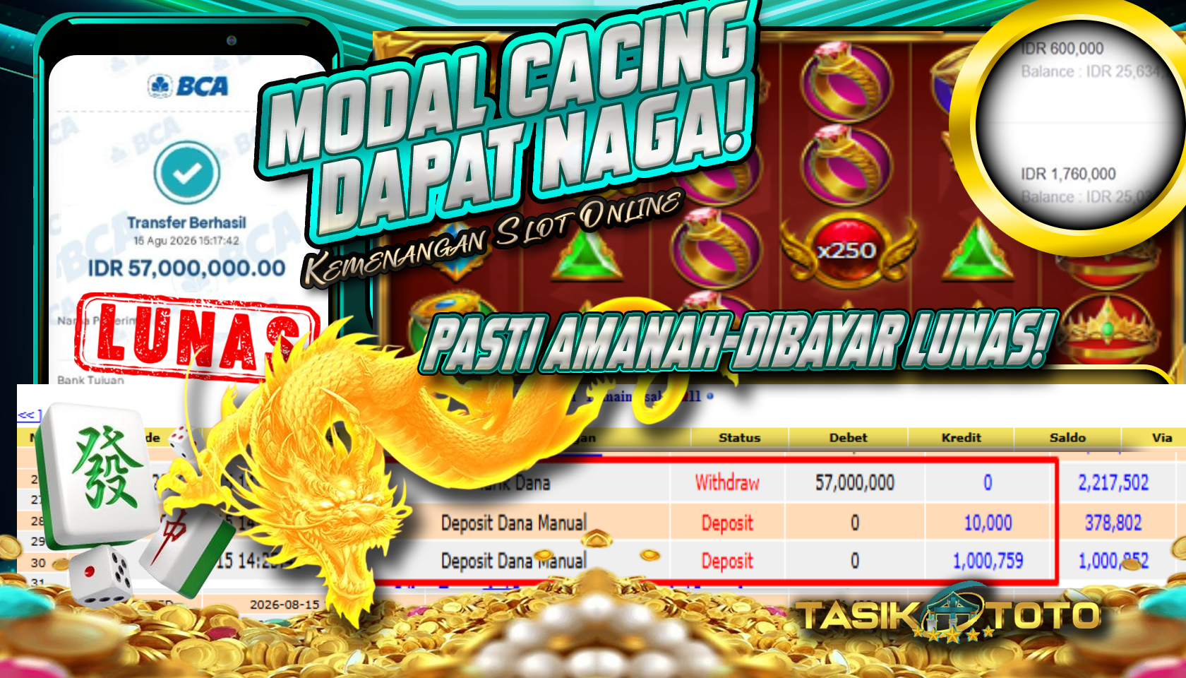BUKTI JP TASIKTOTO – 15 AGUSTUS 2026
